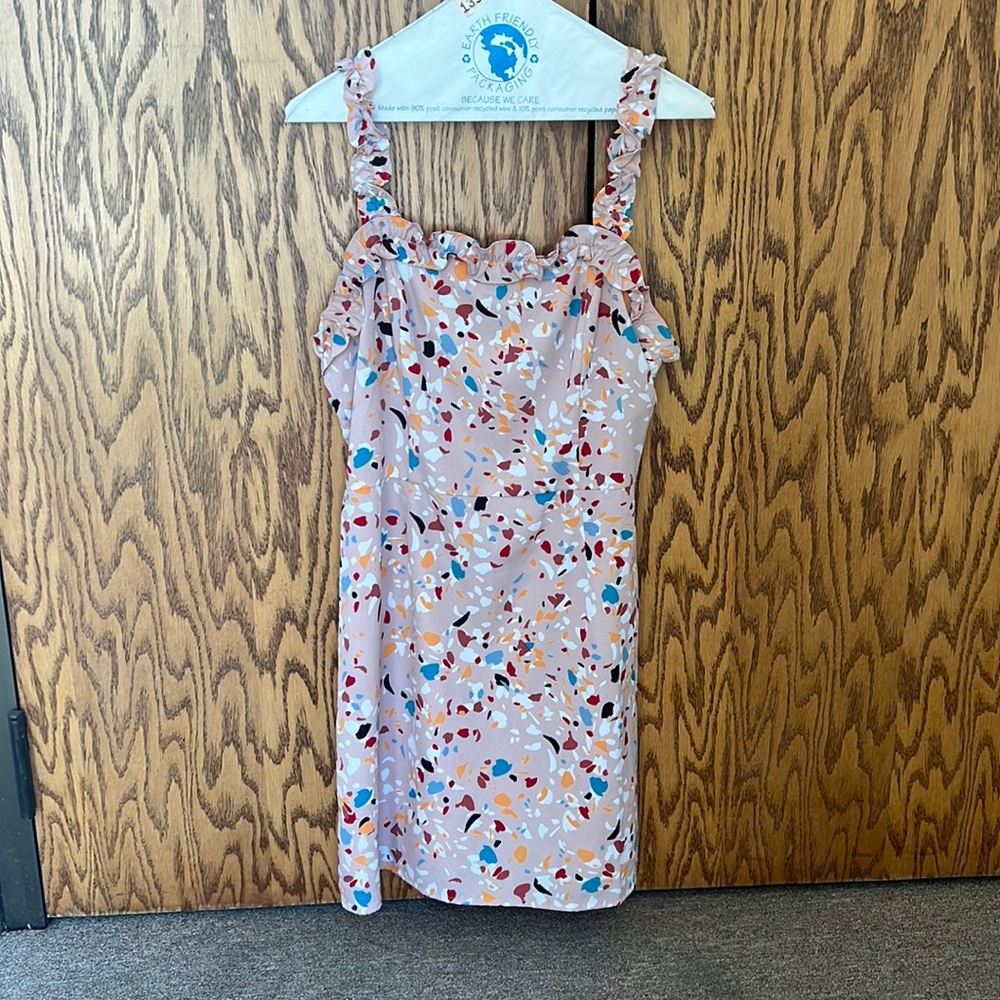 LOST + WANDER DRESS BLUSH SIZE MEDIUM